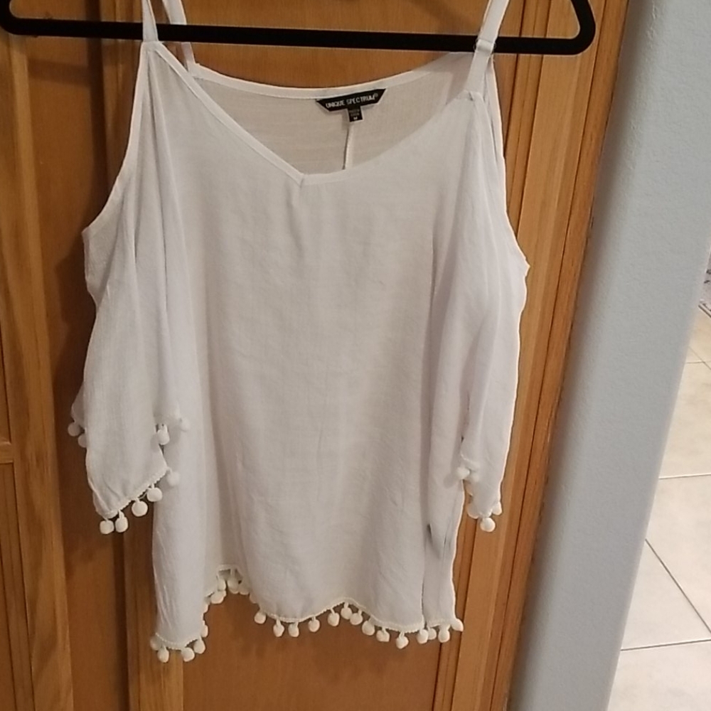 white off shoulder top